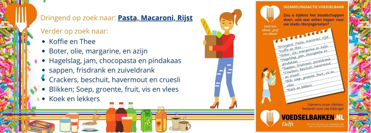 Producten Voedselbankactie Dames van Oostland